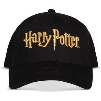 Casquette courbée noire snapback Gold Logo Harry Potter Difuzed