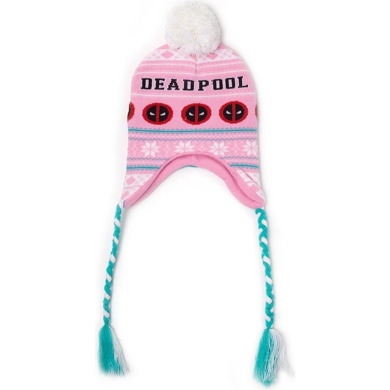 bonnet-rose-et-bleu-sherpa-deadpool-marvel-comics-difuzed