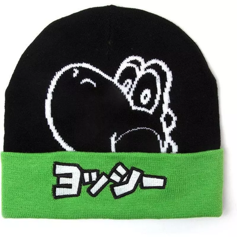bonnet-noir-et-vert-yoshi-japanese-super-mario-bros-difuzed