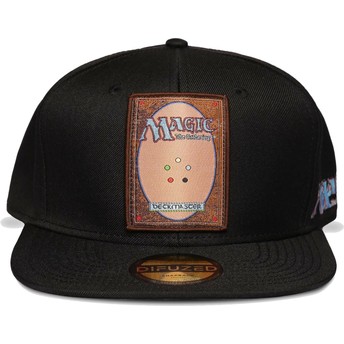 Casquette plate noire snapback Card Magic: The Gathering Difuzed