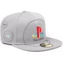 casquette-plate-grise-snapback-playstation-logo-sony-difuzed