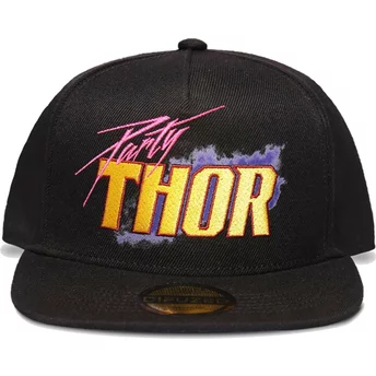 Casquette plate noire snapback Thor Party What If…? Marvel Comics Difuzed