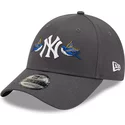 casquette-courbee-grise-ajustable-9forty-rose-swallow-bird-new-york-yankees-mlb-new-era