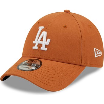 Casquette courbée marron ajustable 9FORTY League Essential Los Angeles Dodgers MLB New Era