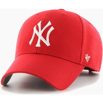 Casquette courbée rouge snapback MVP New York Yankees MLB 47 Brand