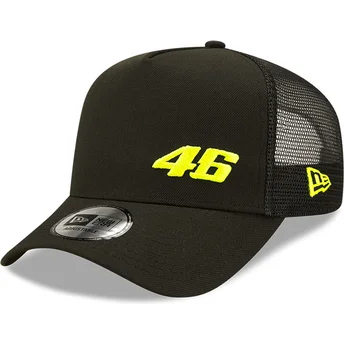 casquette-trucker-noire-a-frame-repreve-flawless-valentino-rossi-vr46-motogp-new-era