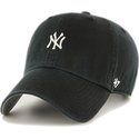 casquette-courbee-noire-ajustable-clean-up-base-runner-new-york-yankees-mlb-47-brand