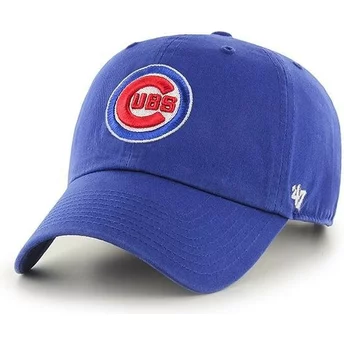 Casquette courbée bleue ajustable Clean Up Chicago Cubs MLB 47 Brand