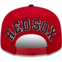 casquette-plate-rouge-et-bleue-marine-snapback-9fifty-team-arch-boston-red-sox-mlb-new-era