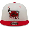 casquette-plate-blanche-et-rouge-snapback-9fifty-white-crown-chicago-bulls-nba-new-era