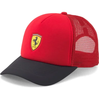 Casquette trucker rouge et noire SPTWR Race Ferrari Formula 1 Puma