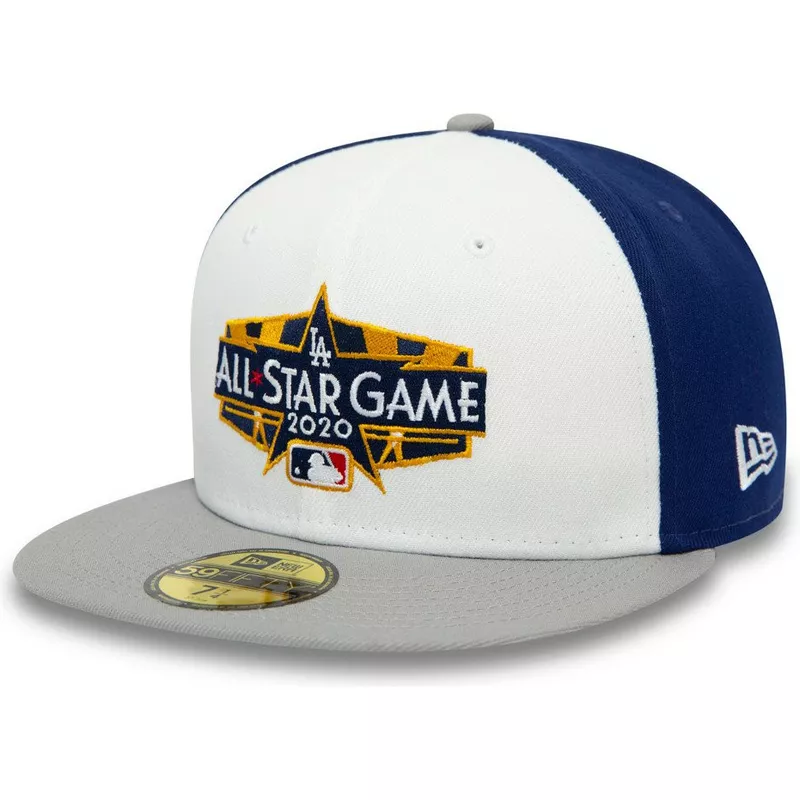 Casquette plate blanche, bleue et grise ajustée 59FIFTY All Star Game Spin  Los Angeles Dodgers MLB New Era