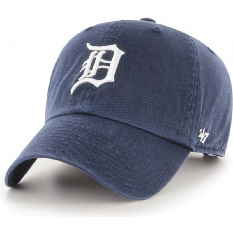 casquette-courbee-bleue-marine-detroit-tigers-mlb-clean-up-47-brand