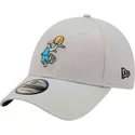 casquette-courbee-grise-ajustable-pour-enfant-9forty-sporty-kids-bugs-bunny-looney-tunes-new-era