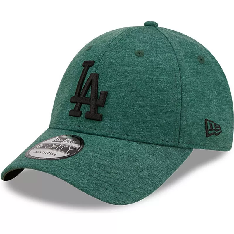Casquette courbée verte ajustable avec logo noir 9FORTY Pull Essential Los  Angeles Dodgers MLB New Era