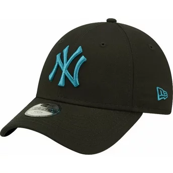 Casquette courbée noire ajustable avec logo bleu pour enfant 9FORTY League Essential New York Yankees MLB New Era