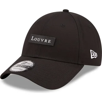 Casquette courbée noire ajustable 9FORTY Logo Le Louvre New Era