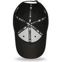 casquette-courbee-noire-ajustable-avec-logo-dore-9forty-metallic-los-angeles-dodgers-mlb-new-era