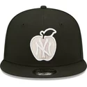 casquette-plate-noire-snapback-9fifty-ny-apple-new-york-yankees-mlb-new-era
