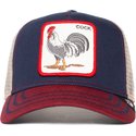 casquette-trucker-bleue-marine-coq-all-american-rooster-goorin-bros