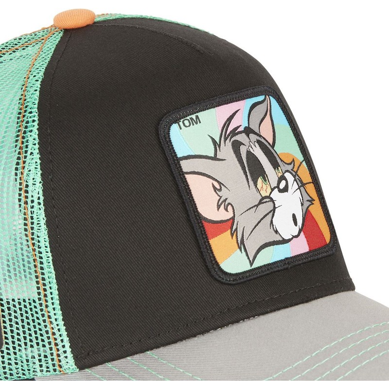 casquette-trucker-noire-verte-et-grise-tom-to6-looney-tunes-capslab