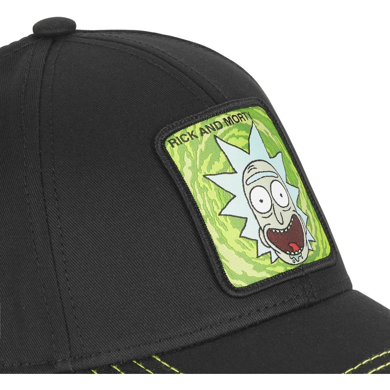 casquette-courbee-noire-ajustable-rick-sanchez-casb-ri2-rick-et-morty-capslab