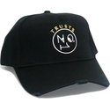 casquette-courbee-noire-ajustable-trusts-no1-distressed-black-gold-logo-the-no1-face