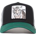 casquette-trucker-noire-et-verte-tigre-the-white-tiger-the-farm-goorin-bros