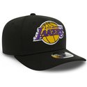 casquette-courbee-noire-snapback-9fifty-stretch-snap-los-angeles-lakers-nba-new-era