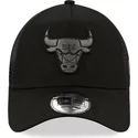 casquette-trucker-noire-avec-logo-noir-9forty-a-frame-tonal-chicago-bulls-nba-new-era
