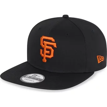 Casquette plate noire snapback 9FIFTY Essential San Francisco Giants MLB New Era