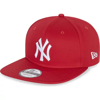 Casquette plate rouge snapback 9FIFTY Essential New York Yankees MLB New Era