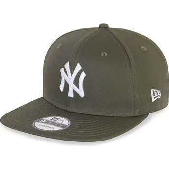 Casquette plate verte snapback 9FIFTY Essential New York Yankees MLB New Era