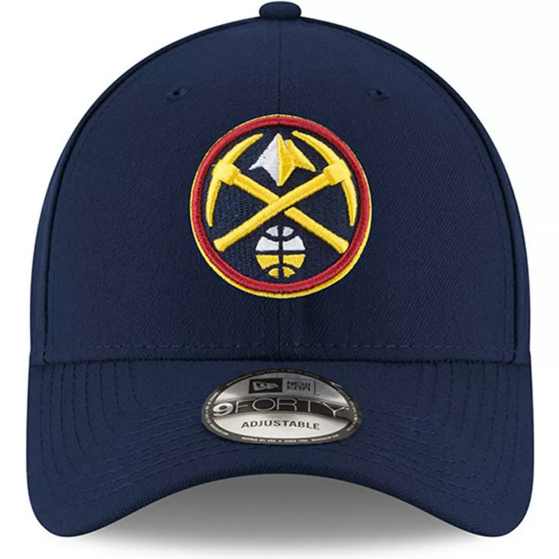 casquette-courbee-bleue-marine-ajustable-9forty-the-league-denver-nuggets-nba-new-era