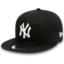 casquette-plate-noire-snapback-pour-enfant-9fifty-essential-new-york-yankees-mlb-new-era