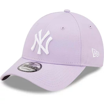 Casquette courbée violette ajustable 9FORTY League Essential New York Yankees MLB New Era