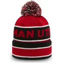 bonnet-rouge-et-noir-avec-pompom-cuff-jake-manchester-united-football-club-premier-league-new-era