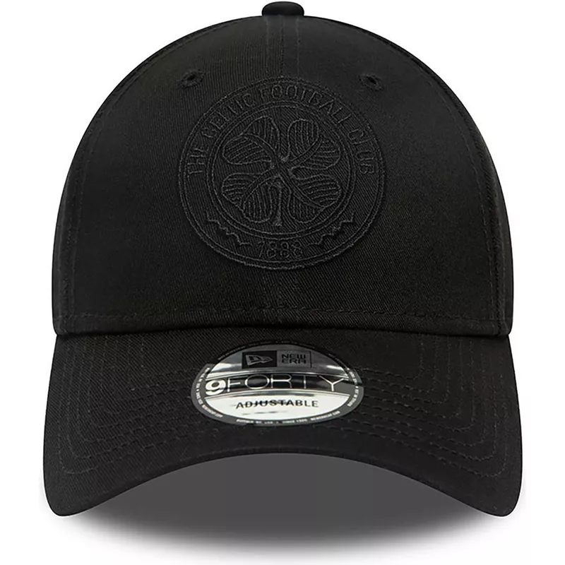 casquette-courbee-noire-ajustable-avec-logo-noir-9forty-celtic-football-club-scottish-premiership-new-era