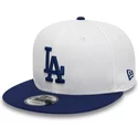 casquette-plate-blanche-et-bleue-snapback-9fifty-crown-patches-los-angeles-dodgers-mlb-new-era