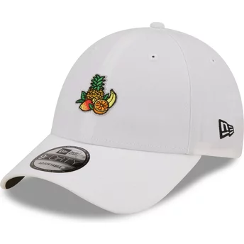 Casquette courbée blanche ajustable Juice Tropical Fruits 9FORTY Food Icon New Era