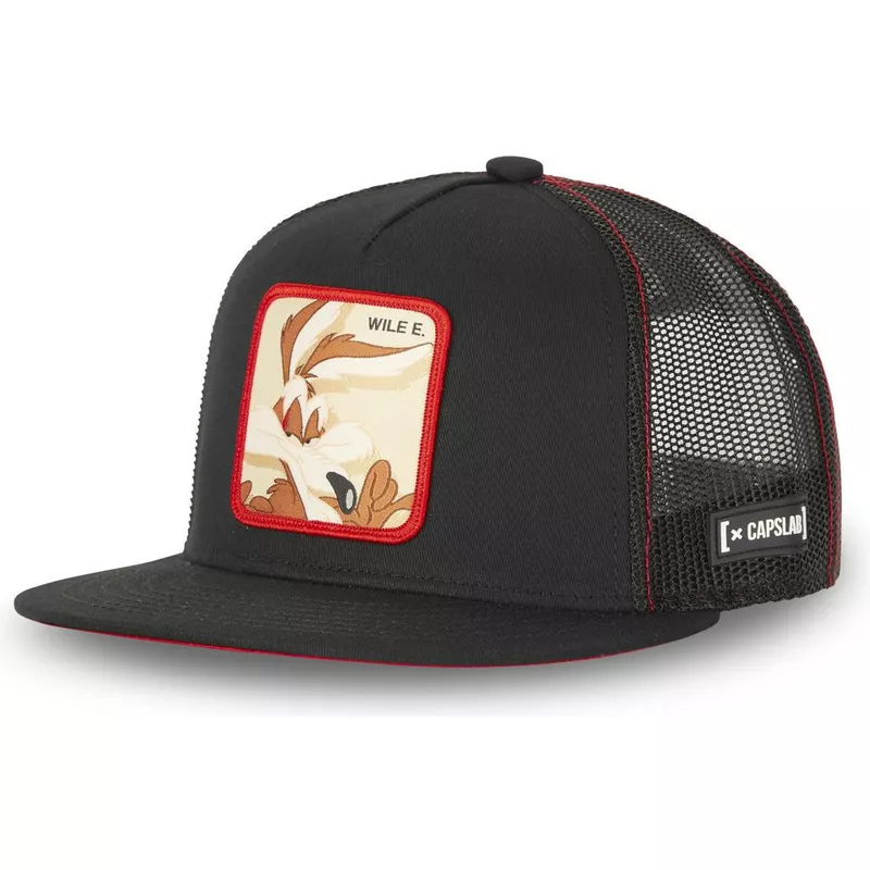 casquette-trucker-plate-noire-coyote-casf-wi3-looney-tunes-capslab