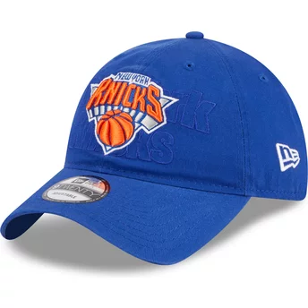 Casquette courbée bleue ajustable 9TWENTY Draft Edition 2023 New York Knicks NBA New Era