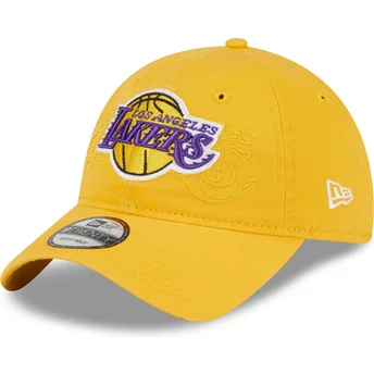 Casquette courbée jaune ajustable 9TWENTY Draft Edition 2023 Los Angeles Lakers NBA New Era