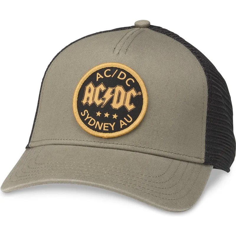 Casquette Trucker Vintage PONTIAC Années 70/80 - Rouge, Visière Verte - Snapback USA - Occasion