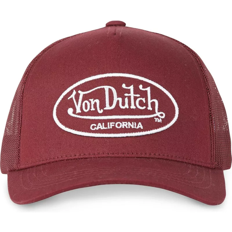 casquette-trucker-rouge-fonce-ajustable-lof-b1-von-dutch