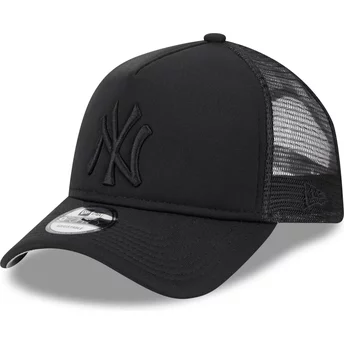 Casquette trucker noire avec logo noir 9FORTY A Frame All Day Trucker New York Yankees MLB New Era