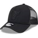 casquette-trucker-noire-avec-logo-noir-9forty-a-frame-all-day-trucker-chicago-bulls-nba-new-era