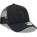 casquette-trucker-noire-avec-logo-noir-9forty-a-frame-all-day-trucker-chicago-bulls-nba-new-era