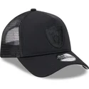 casquette-trucker-noire-avec-logo-noir-9forty-a-frame-all-day-trucker-las-vegas-raiders-nfl-new-era