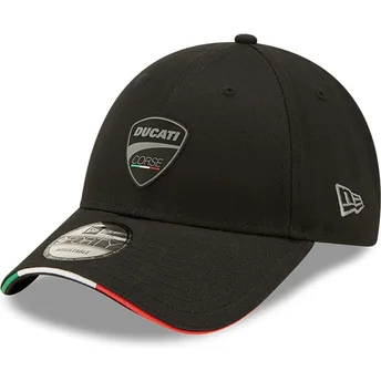Casquette courbée noire ajustable 9FORTY Repreve Flag Sandwich Ducati Motor MotoGP New Era